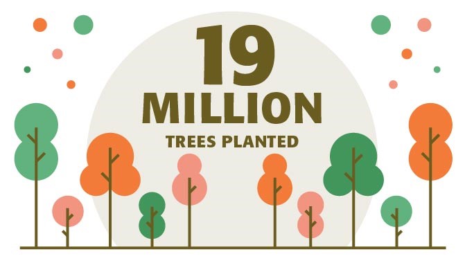 19 Million Trees Planted Badger